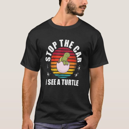 Sulcata Tortoise  en Zee Animal Turtle T-shirt (Voorkant)