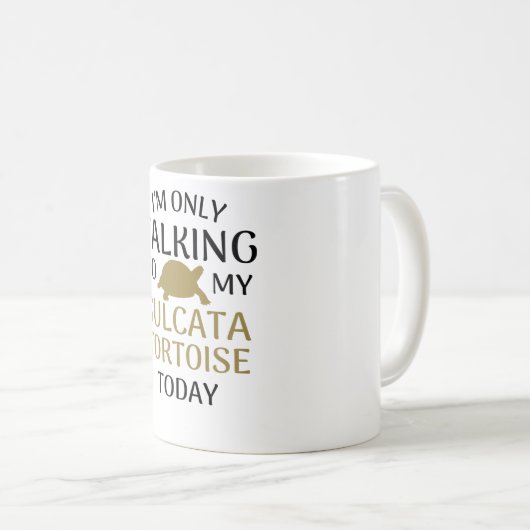 Sulcata Tortoise Gifts | Sulcata Turtle Lover Koffiemok (Voorkant rechts)