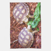 Sulcata Tortoise Hatchlings Theedoek (Verticaal)