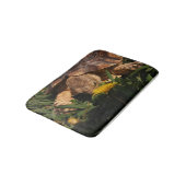 Sulcata Tortoise in Grass and Dandelion Flowers Badmat (Gekanteld)