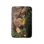 Sulcata Tortoise in Grass and Dandelion Flowers Badmat (Voorkant Verticaal)