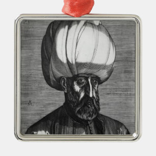 Suleiman the Magnificent Metalen Ornament