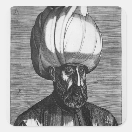 Suleiman the Magnificent Vierkante Sticker (Voorkant)