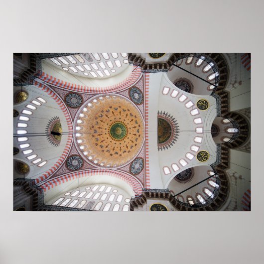 Suleymaniye-moskee in Istanbul Poster (Voorkant)
