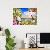 Sulfer-crested Cockatoos Poster (Thuiskantoor)