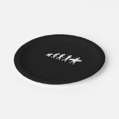 Sulfering Lover| Surfende evolutionair Papieren Bordje (Gekanteld)