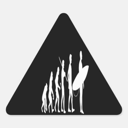 Sulfering Lover| Surfende evolutionair Sticker (Voorkant)