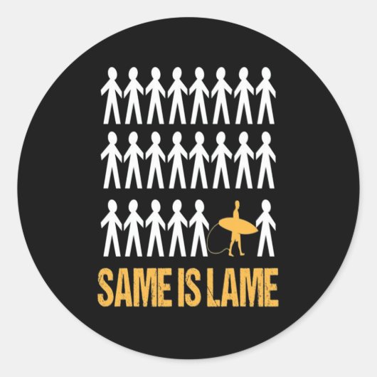 Sulfing Lover| Hetzelfde is Lame Ronde Sticker (Voorkant)