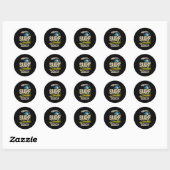 Sulflagerbedekking | Zonnestrand Surf Ronde Sticker (Vel)