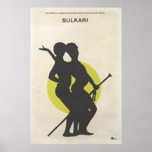 Sulkari (Cuba) Cuban Movie Poster (Voorkant)