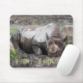 Sulking Rhino Mousepad Muismat (Met muis)