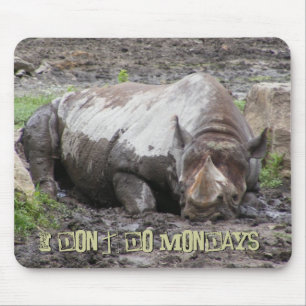 Sulking Rhino Mousepad Muismat