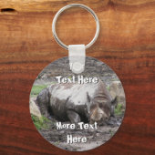 sulking rhino Sleutelhanger (Voorkant)