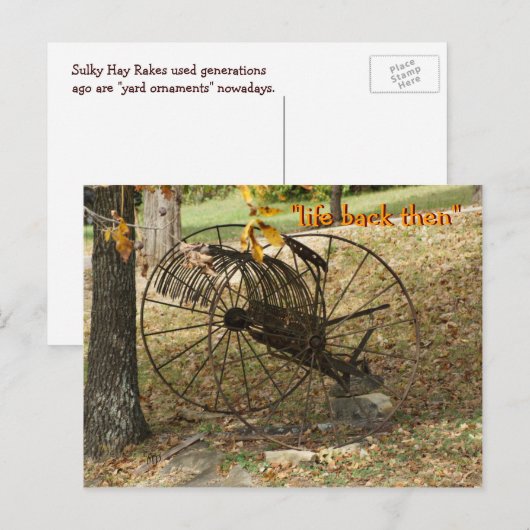 sulky hooihark briefkaart- aanpassen briefkaart (Voorkant / Achterkant)