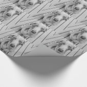 Sullen Weimaraner B&W Cadeaupapier (Hoek)