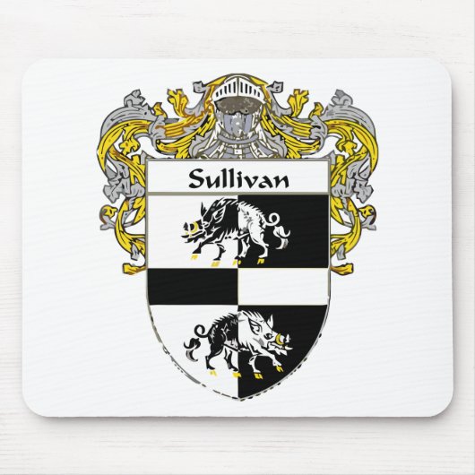 Sullivan-Coat-of-Arms-Mantled-300 x 300 Muismat (Voorkant)