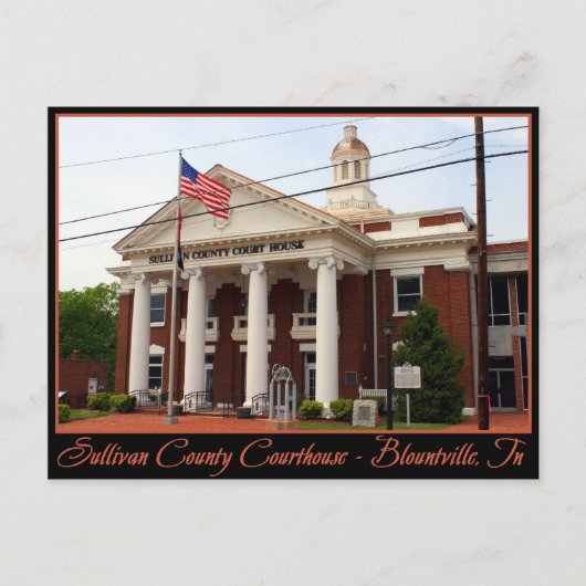 Sullivan County Courthouse - Blountville, TN Briefkaart (Voorkant)