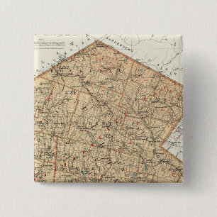Sullivan County Vierkante Button 5,1 Cm