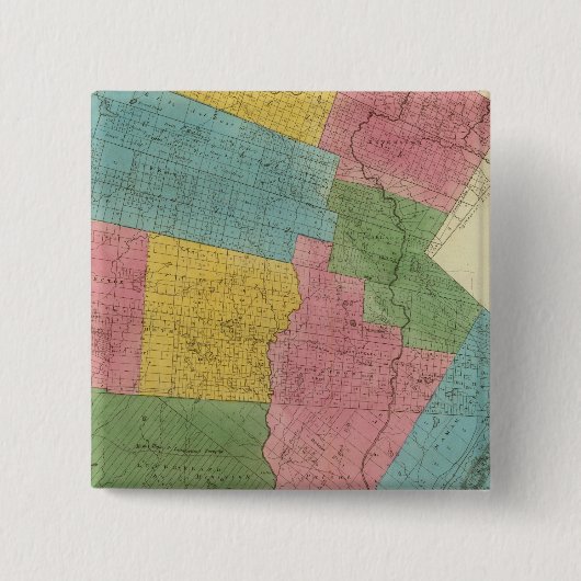 Sullivan County Vierkante Button 5,1 Cm (Voorkant)
