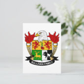 Sullivan Family Crest Briefkaart (Staand voorkant)