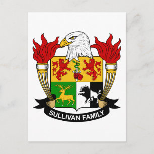 Sullivan Family Crest Briefkaart