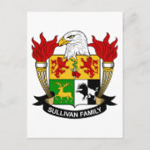 Sullivan Family Crest Briefkaart (Voorkant)