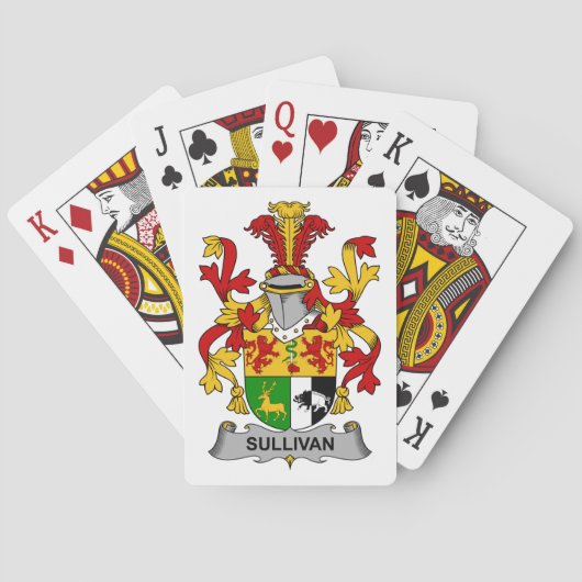 Sullivan Family Crest Pokerkaarten (Achterkant)