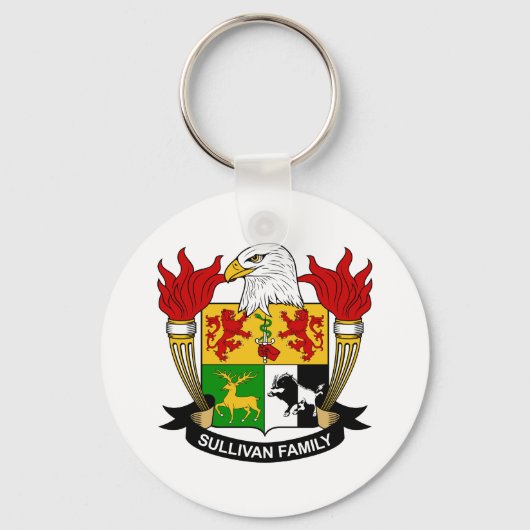 Sullivan Family Crest Sleutelhanger (Voorkant)