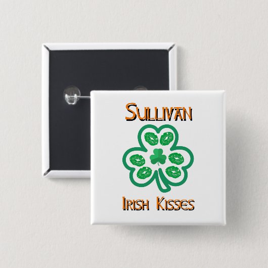 Sullivan Irish Kisses Button (Voorkant /achterkant)