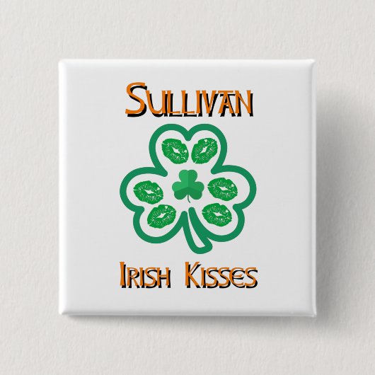 Sullivan Irish Kisses Button (Voorkant)