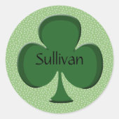 Sullivan Shamrock Name Stickers (Voorkant)
