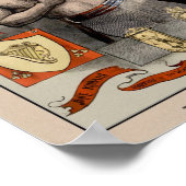  Sullivan vs. Kilrain Illustrated Hoesje Pos Poster (Hoek)