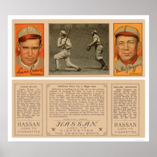 Sullivan White Sox Baseball 1912 Poster (Voorkant)