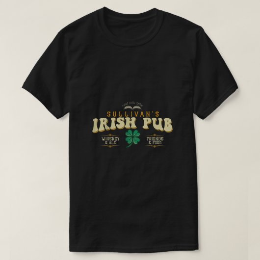 Sullivans Irish Pub St Patricks Day Funny Drinker T-shirt (Design voorkant)