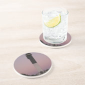 Sullivan's Island Lighthouse bij Sunset Zandsteen Onderzetter (Zijkant)