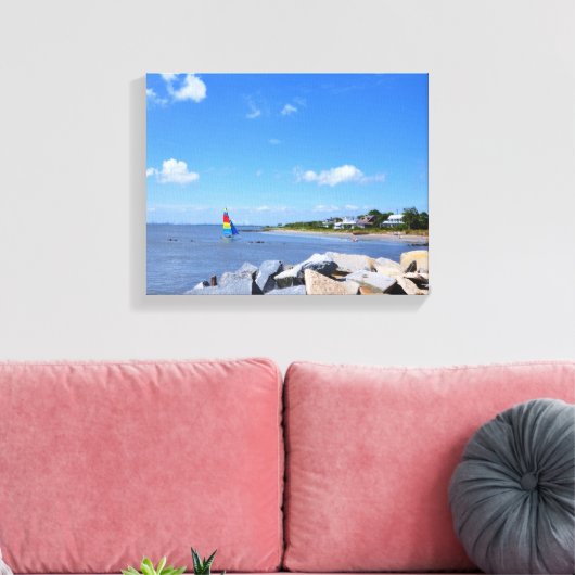 Sullivan's Island, South Carolina Canvas Afdruk (Insitu (Woonkamer))