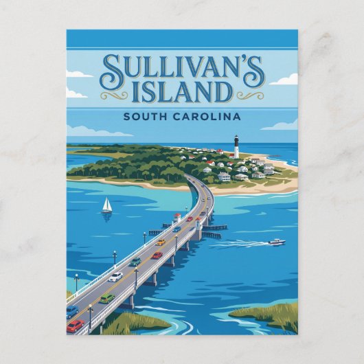 Sullivan's Island VS Briefkaart (Voorkant)
