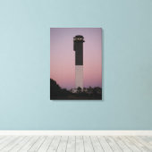 Sullivan's Island Vuurtoren en Sunset Sky Canvas Afdruk (Insitu (Houten vloer))