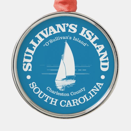 Sullivan's Island (zeilboot) Metalen Ornament (Voorkant)
