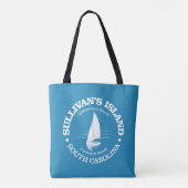 Sullivan's Island (zeilboot) Tote Bag (Achterkant)