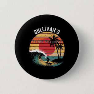 Sullivan's South Carolina Beach Surfen Ronde Button 5,7 Cm