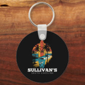 Sullivan's South Carolina Surfplank Surfen Retro Sleutelhanger (Voorkant)