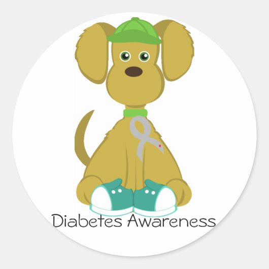 Sully de Diabetes Dog Stickers (Voorkant)