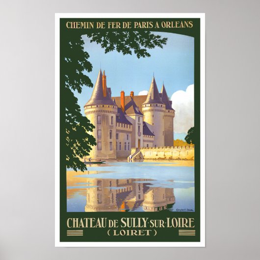 Sully France vintage-Poster Poster (Voorkant)