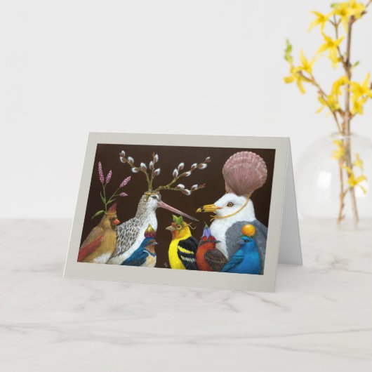 Sully op het feest wenskaart kaart (Gele Bloem)