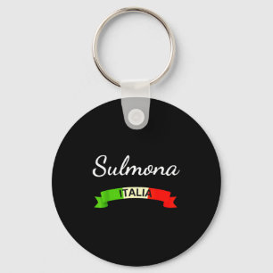 Sulmona Italië Vlag Italia Souvenir Cadeau Overeen Sleutelhanger