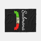 Sulmona Italy Flag Italia Souvenir Gift Matching I Fleece Deken (Voorkant (Horizontaal))