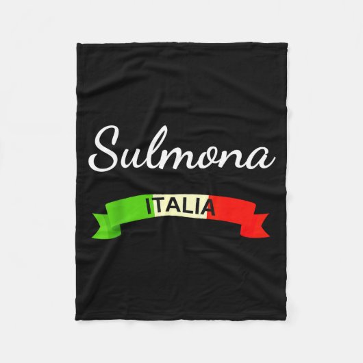 Sulmona Italy Flag Italia Souvenir Gift Matching I Fleece Deken (Voorkant)