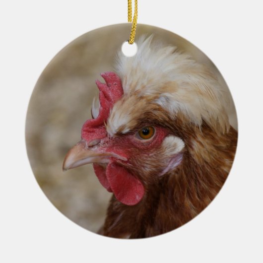 Sulmtaler Hen Keramisch Ornament (Voorkant)