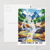 Sulphur Springs of Saint Lucia Travel Briefkaart (Voorkant / Achterkant)